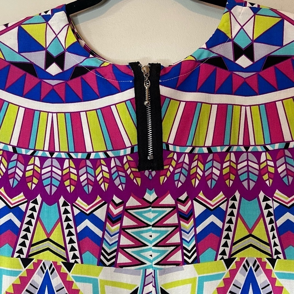 Uncle Frank Geometric Print Shift Dress Size S - Picture 6 of 7